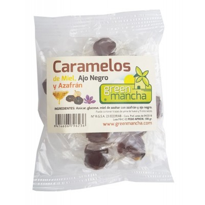 caramelos miel ajo negro y azafran 100 gr