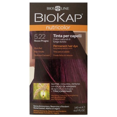 tinte biokap 522 rojo ciruela 140 ml