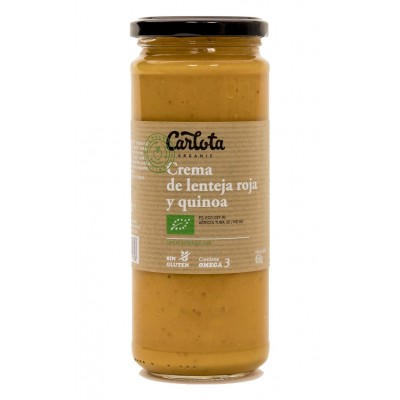 crema de lenteja roja y quinoa 450g