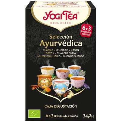 yogi tea selecci n ayurv dica 6x3 bolsitas