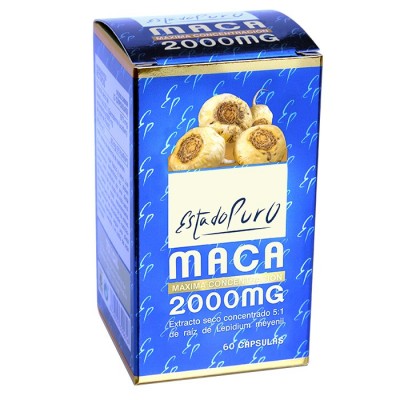 maca 2000 mg 60 capsulas estado puro