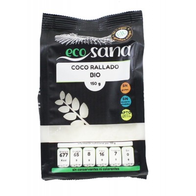 coco rallado fino bio 150gr ecosana