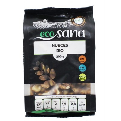 nueces mitades bio 100gr ecosana