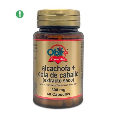 ob alcachofa y cola de caballo extracto seco 300 mg 60 caps