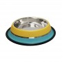 comedero inox antid 3 amarillo azul