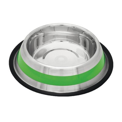 comedero inox antid 3 franja verde