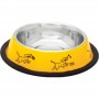 comedero inox antid 1 amarillo perros