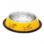 comedero inox antid 3 amarillo perros