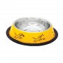 comedero inox antid 4 amarillo perros