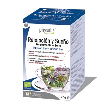 Relajacion y sueño infusion bio 20 filtros Physalis