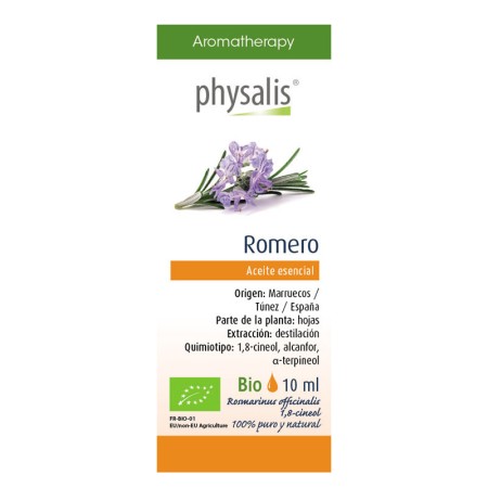 Aceite esencial de romero bio 10 ml Physalis