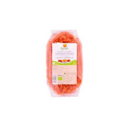 Espirales lentejas rojas s/gluten Bio 250g Vegetalia