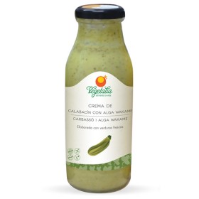 Crema de calabacín con alga wakame bio 500 ml Vegetalia