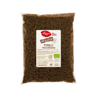 fusilli de trigo sarraceno sin gluten bio 500 g