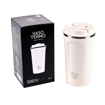 vaso bbo19 termo acero inoxidable 450ml negro