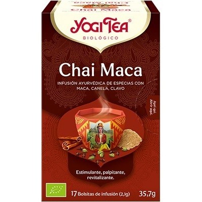 yogi tea chai maca bio 17 bols