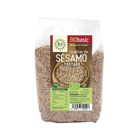 Semillas de Sesamo tostado Bio 500g Sol Natural