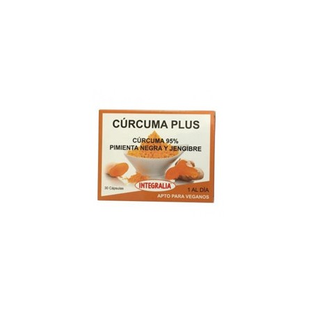 Curcuma Plus con Pim.Negra y Jengibre 30 caps Integralia