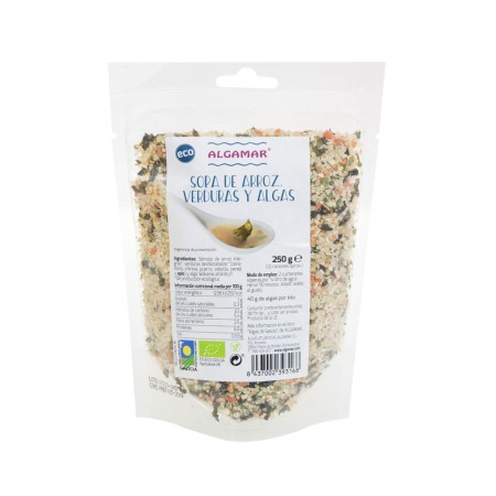 Sopa juliana con algas bio 150g Algamar