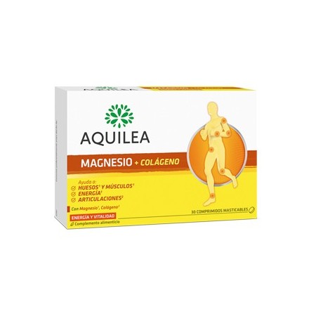 Magnesio con colageno 30 comprimidos Aquilea
