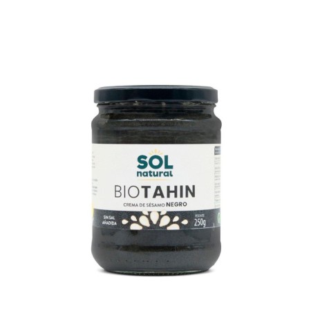 Tahin Negro crema de sesamo negro bio 250g Sol Natural