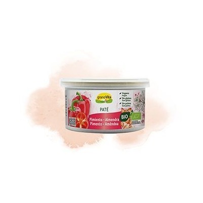 pate pimiento almendra bio lata 125g