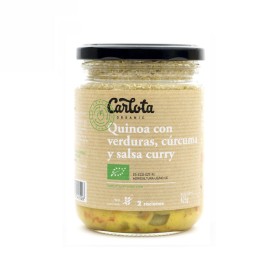 Quinoa con verduras curcuma y curry 425g Carlota Organic