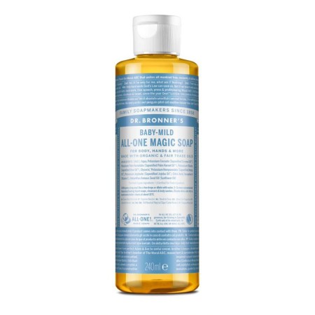Jabon liquido neutro bebe/niño bio 240ml Dr. Bronner's