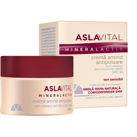 Crema Antiarrugas Anticontaminación FPS10, 50 ml ASLA VITAL (Dra. Ana Aslan) | Sanavitalf