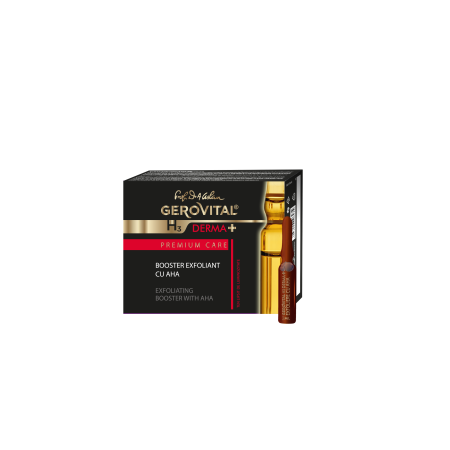GEROVITAL H3 DERMA+ Booster Exfoliante con AHA (alfa-hidroxiácidos) 4 x 2 ml | Sanavitalf