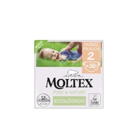 MOLTEX PURE & NATURE PAÑAL ECOLOGICOS T2X36