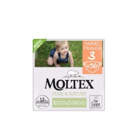 MOLTEX PURE & NATURE PAÑAL ECOLOGICOS T3X56