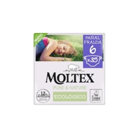 MOLTEX PURE & NATURE PAÑAL ECOLOGICO T6X35