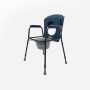 Silla con WC Commode azul desmontable Sanitec