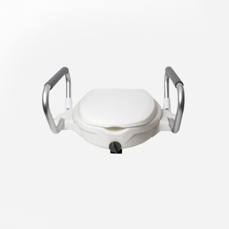Alza elevador para WC 15 cm con tapa y Asideros Sanitec