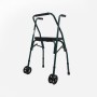 Andador plegable de aluminio con asiento Sanitec
