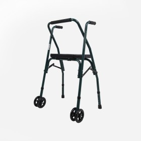 Andador plegable de aluminio con asiento Sanitec