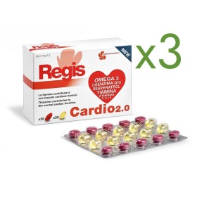 Superpack Regis Cardio x3  30 comprimidos + 30 perlas de Omega-3 Regis Global