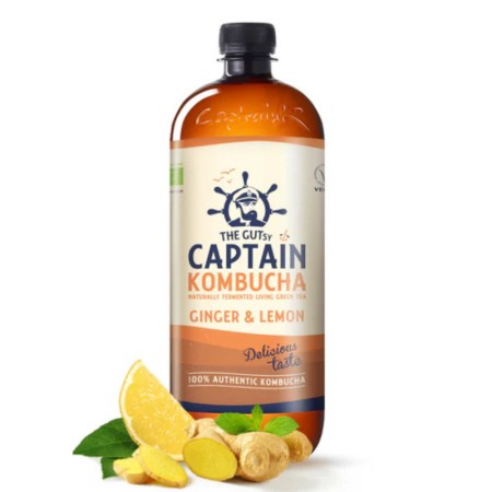 Kombucha Ginger & Lemon Bio 1L Captain Kombucha