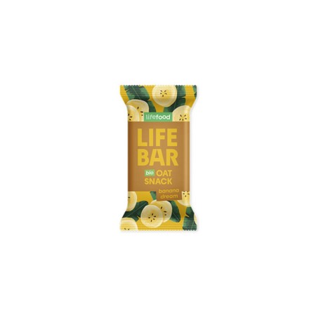 Barrita de avena banana dream Bio 40g x 15 uds Lifebar