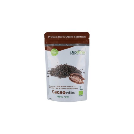 Cacao nibs/trocitos de cacao superfood Bio 200g Biotona