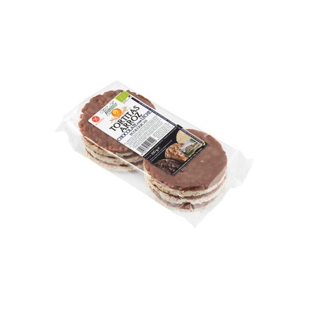 Tortitas de arroz con chocolate con leche bio 100 g Vegetalia