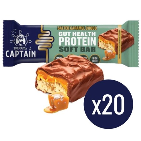 Barrita Chocolate con caramelo salado 20x50g The Gutsy Captain