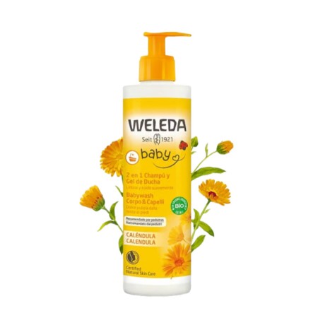 Champu-Gel (2 en 1) de calendula bebe y niño 400ml Weleda