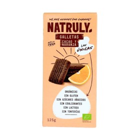Galletas sabor cacao y naranja Bio 125g Natruly