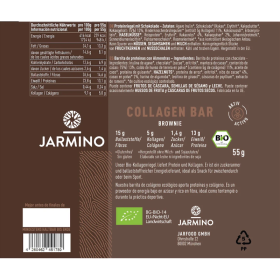 Barrita de Colageno Brownie BIO 12x55g Jarmino