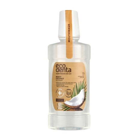 Enjuague bucal Aliento fresco sabor menta y coco Bio 250ml EcoDenta