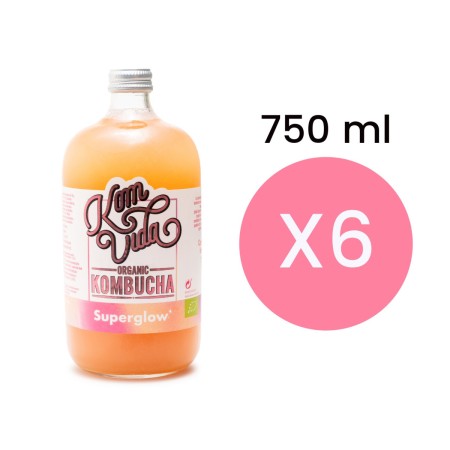 Kombucha Superglow Bio 6x750ml Komvida